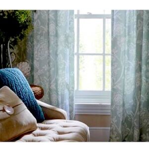 allen + roth 84-in Mineral Jacklyn Curtain Panel Back Tab Single Curtain